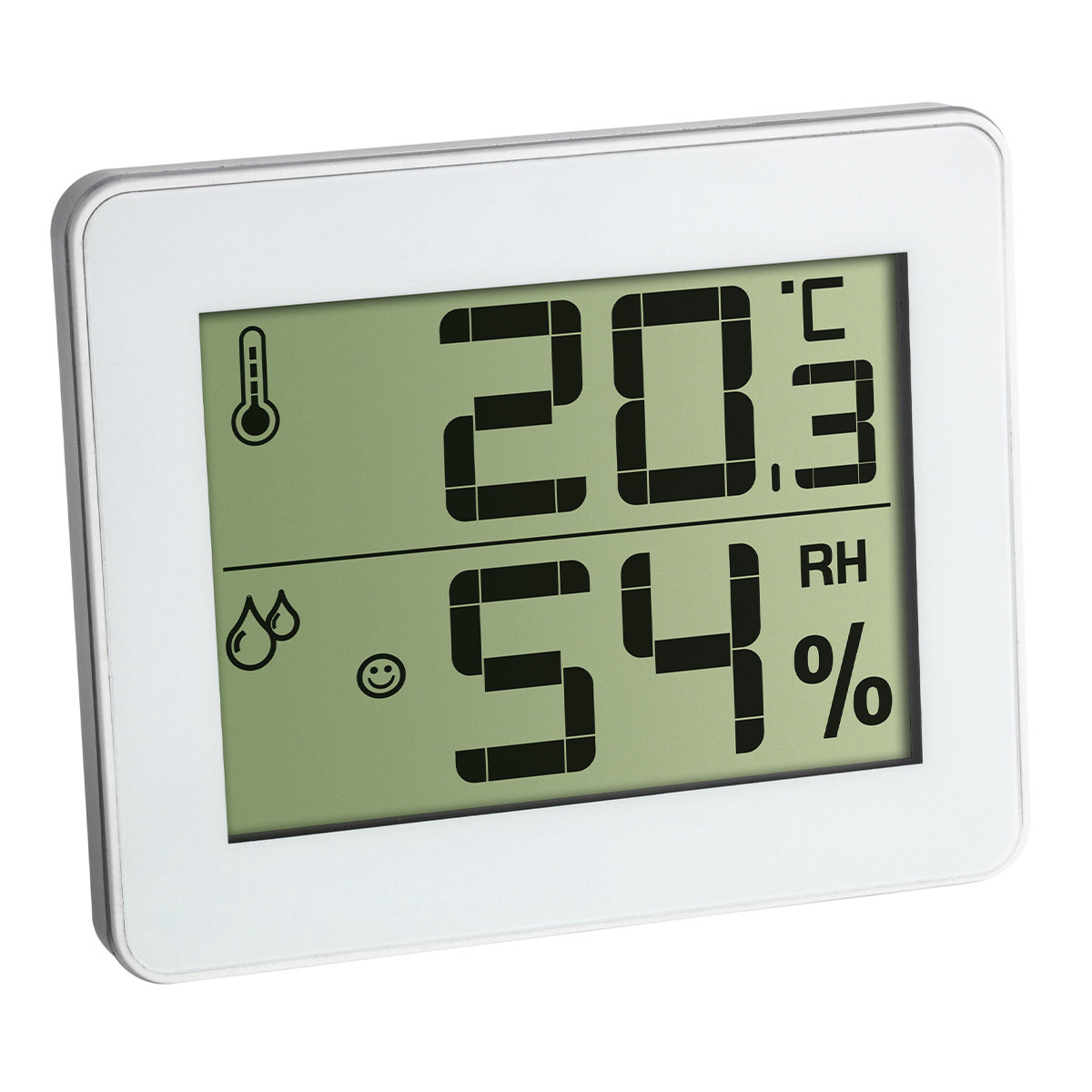 Digitale thermo-hygrometer, wit