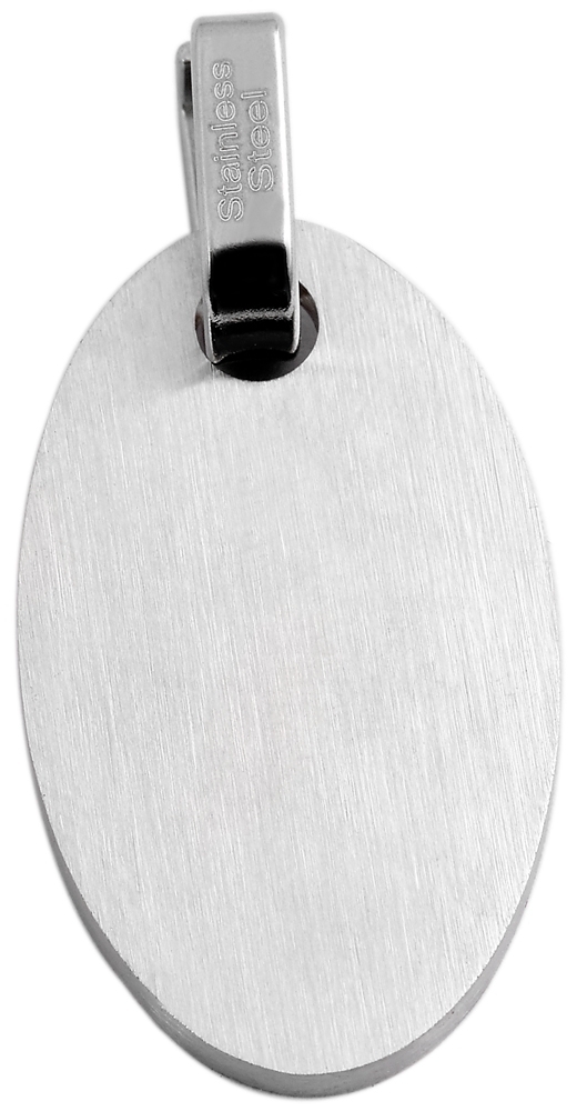 hanger gravure edelstaal basic Akzent zilver 17 x 29mm