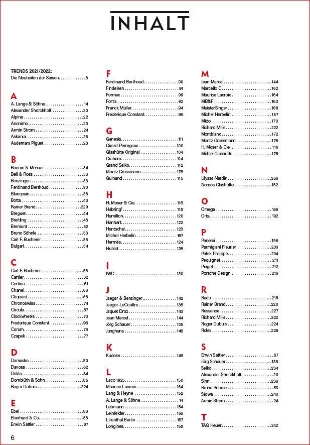 Polshorloges catalogus 2018