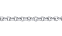 Collier chain 3 pieces silver 925/-, anchor round 45 cm