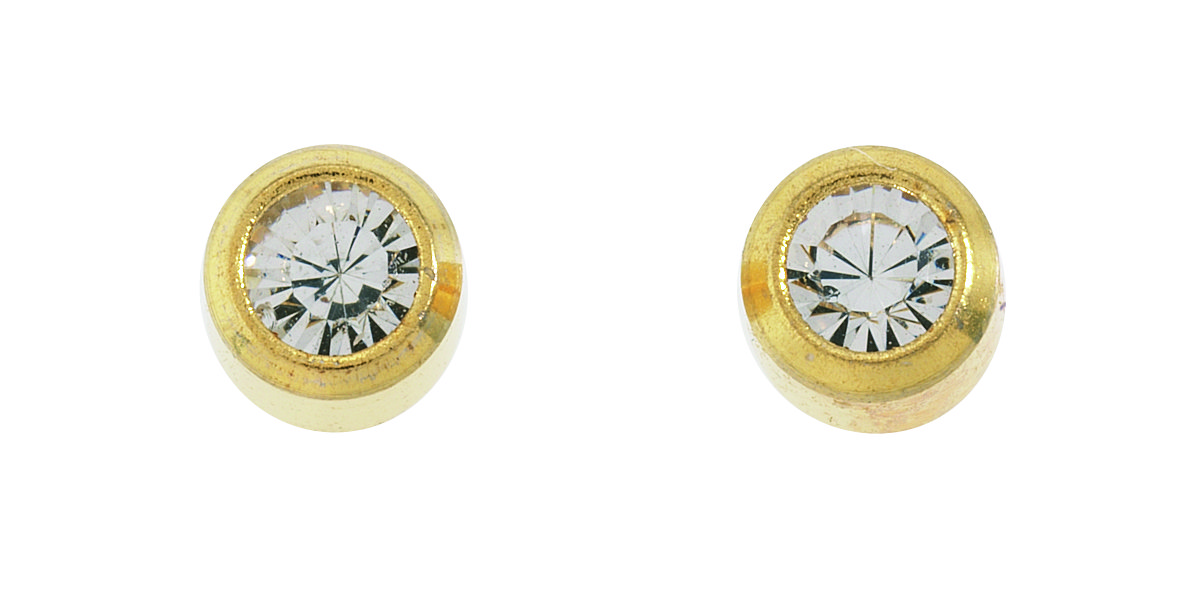 _ First ear stud Studex plus, 2.80 mm yellow crystal