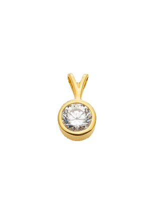 Pendant gold 333/GG, zirconia