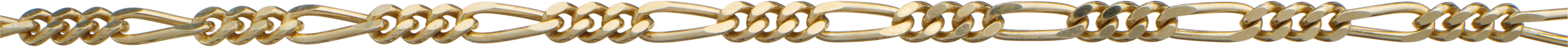figaro ketting goud 585/-gg 2,65mm, draad dikte 0,80mm