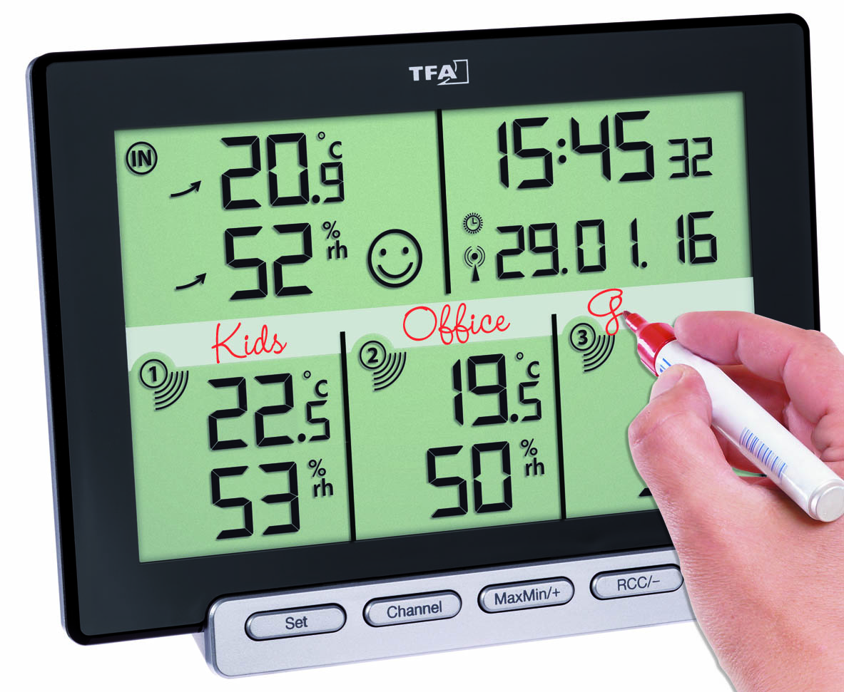 TFA Tijdsein Themo-Hygrometer Multi Sens