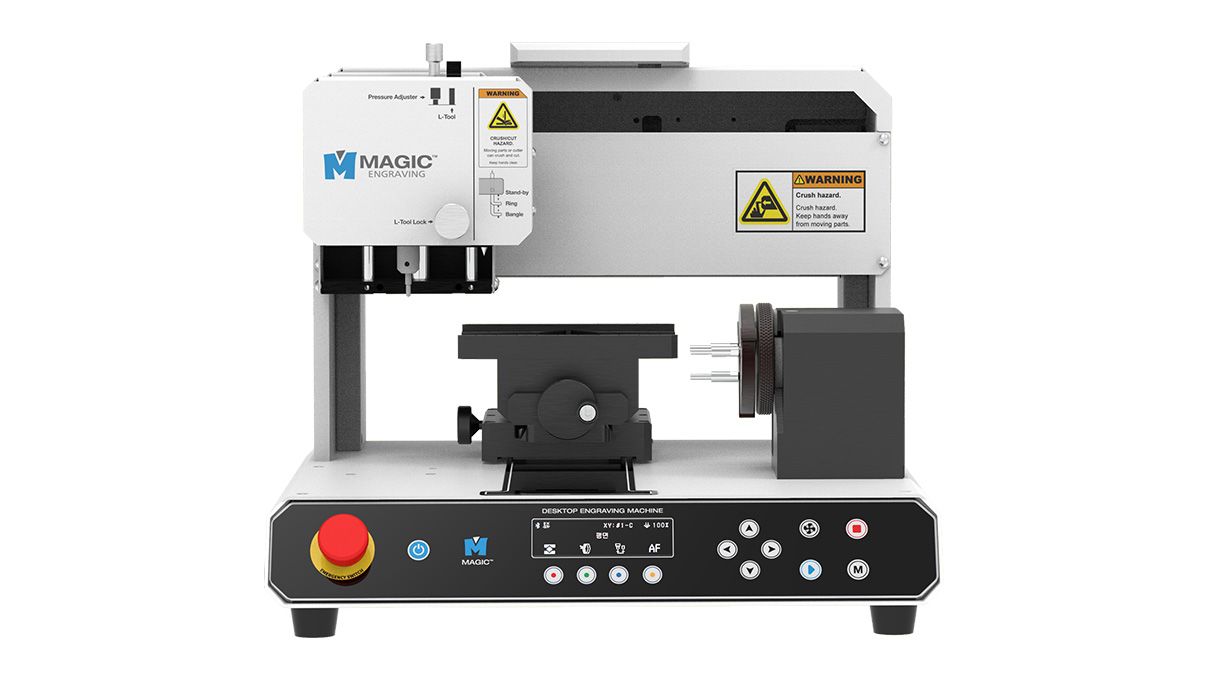 CNC Graviermaschine Magic S7 für Flach- und Ringgravuren
