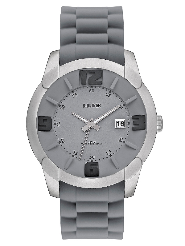 s.Oliver PU synthetic material strap gray SO-2213-PQ