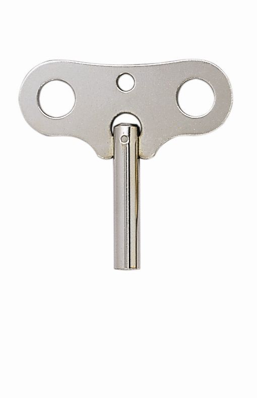 Large clock key standard Design steel nickel plated square interior: 1.75