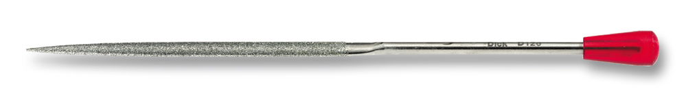 Crossing diamond needle file, 140 mm, Dick