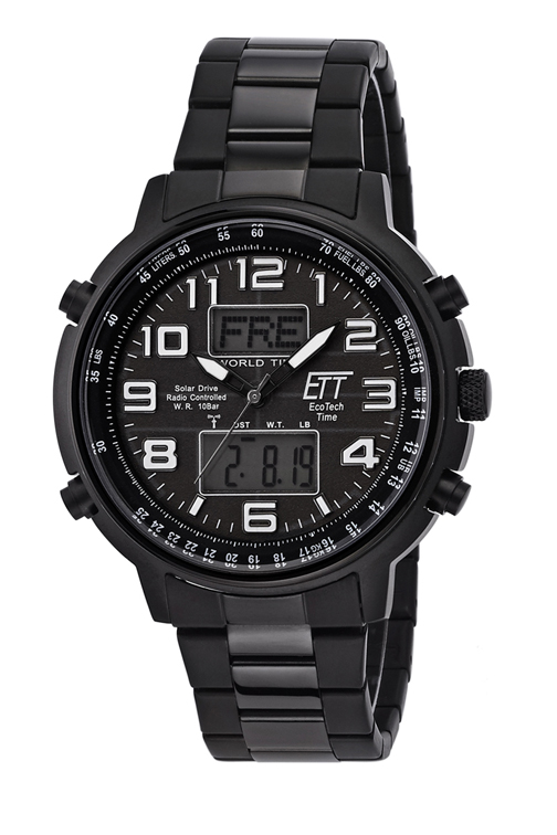 ETT Solar Drive at Flume technology | Model Eco Tech Time Solar Drive Radio  Controlled Hunter II Men's Watch - EGS-11390-25M