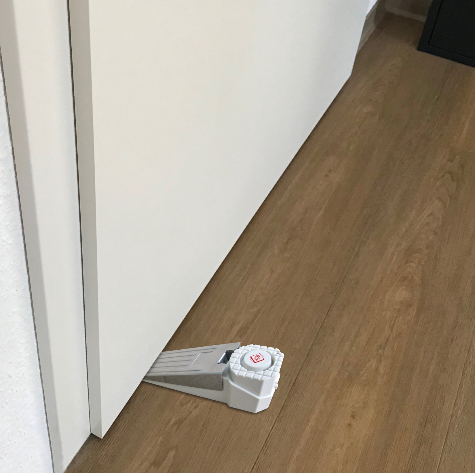 Alarm doorstop white 161x46x44mm