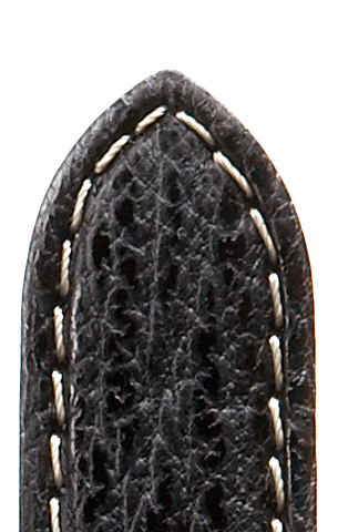 Pasek skórzany Haifisch wodoodporny 18mm czarny
