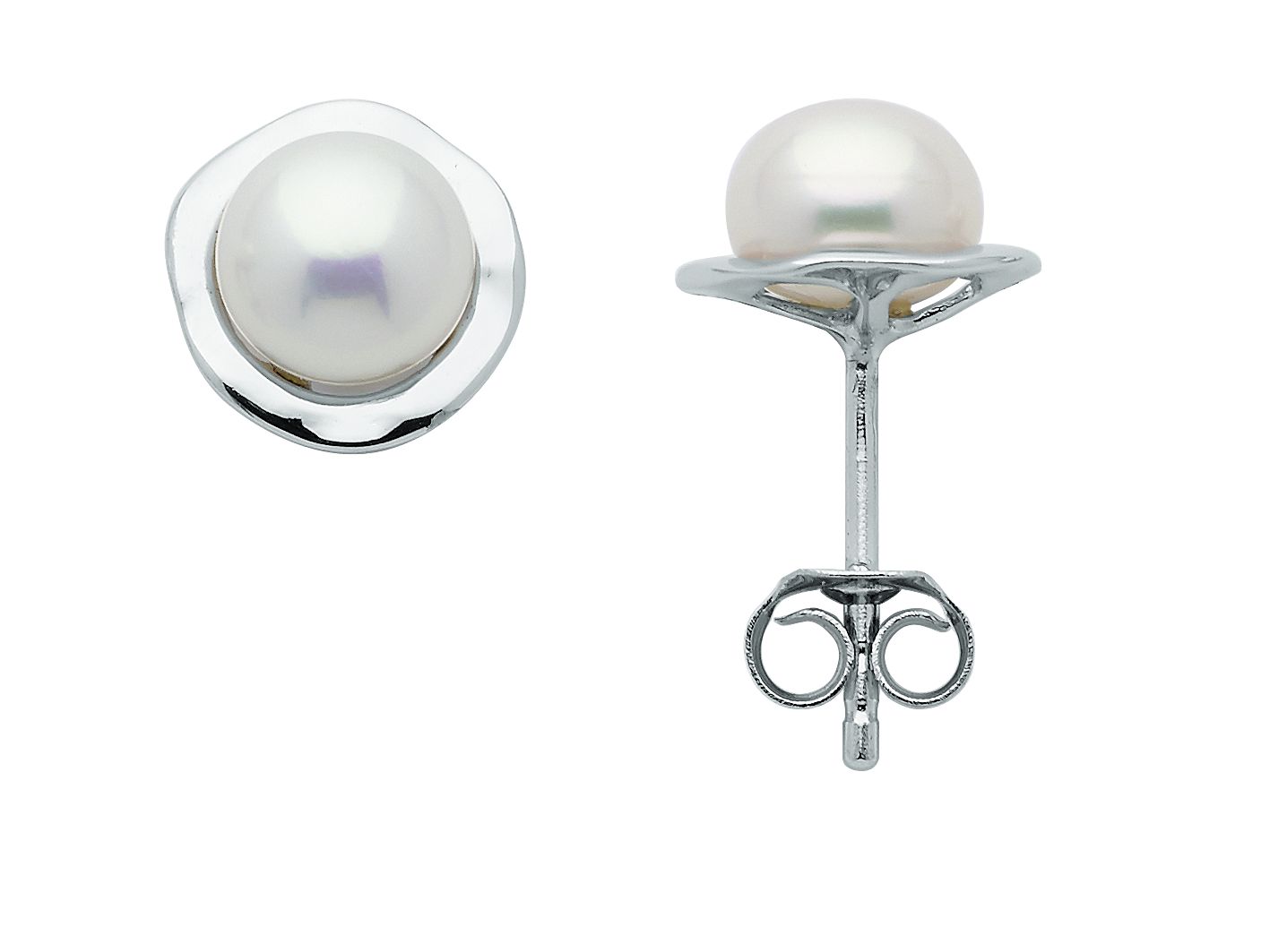 Ohrstecker 3 Paar 925/rh mit Süßwasserperle