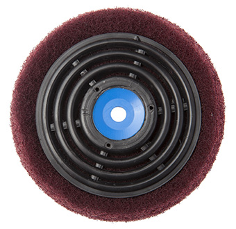 Round satin brush, fine, 80x25 mm with break-away flange