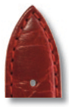Lederband Bahia 24mm bordeaux mit Krokodillederprägung XL