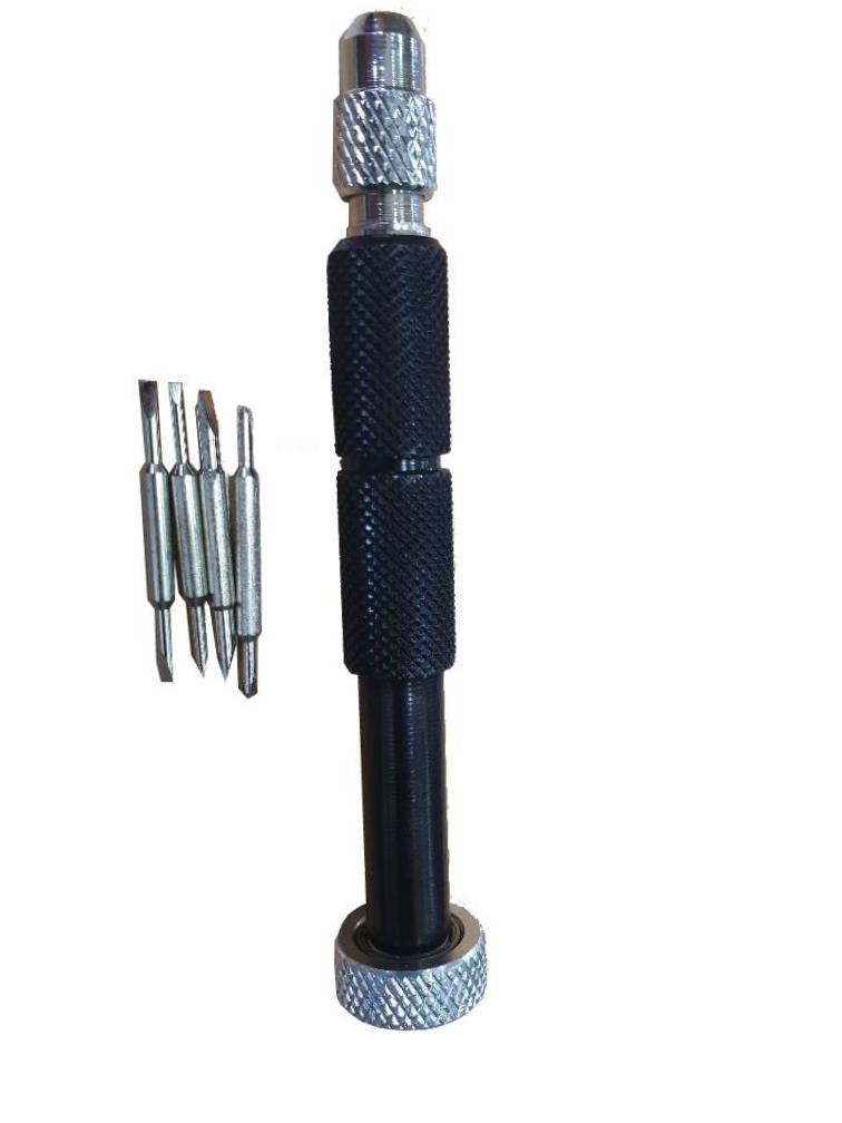 Universal screwdriver with 4 different bits