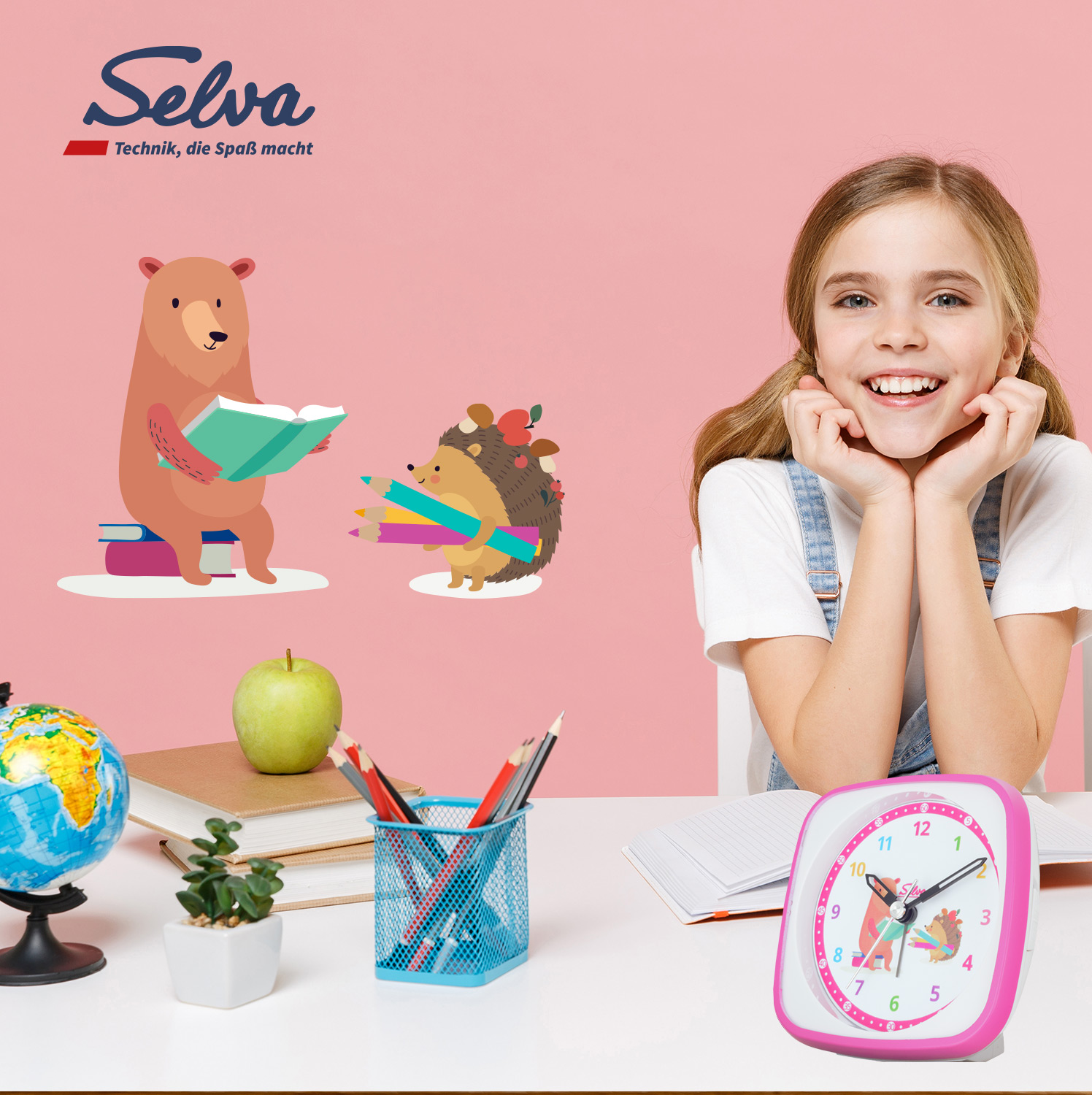 SELVA Exclusive children's alarm clock, silent