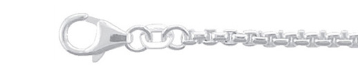 collier zilver 925/- Venetië rond 42cm