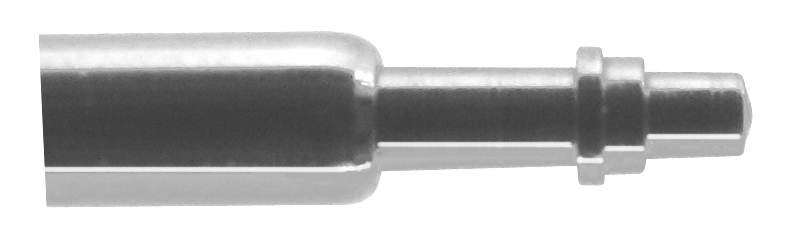 Veerkam 215E edelstaal wit, Ø 1,5 lengte 28,0 mm, tappen met aanzet
