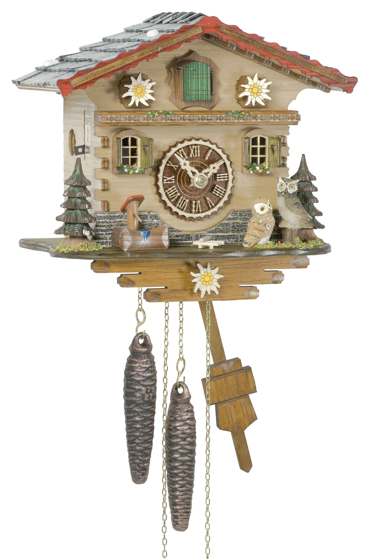 Cuckoo clock Bündnerland with 1-day-movement