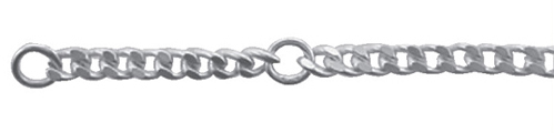 Anklet silver 925/-, curb chain 25 cm