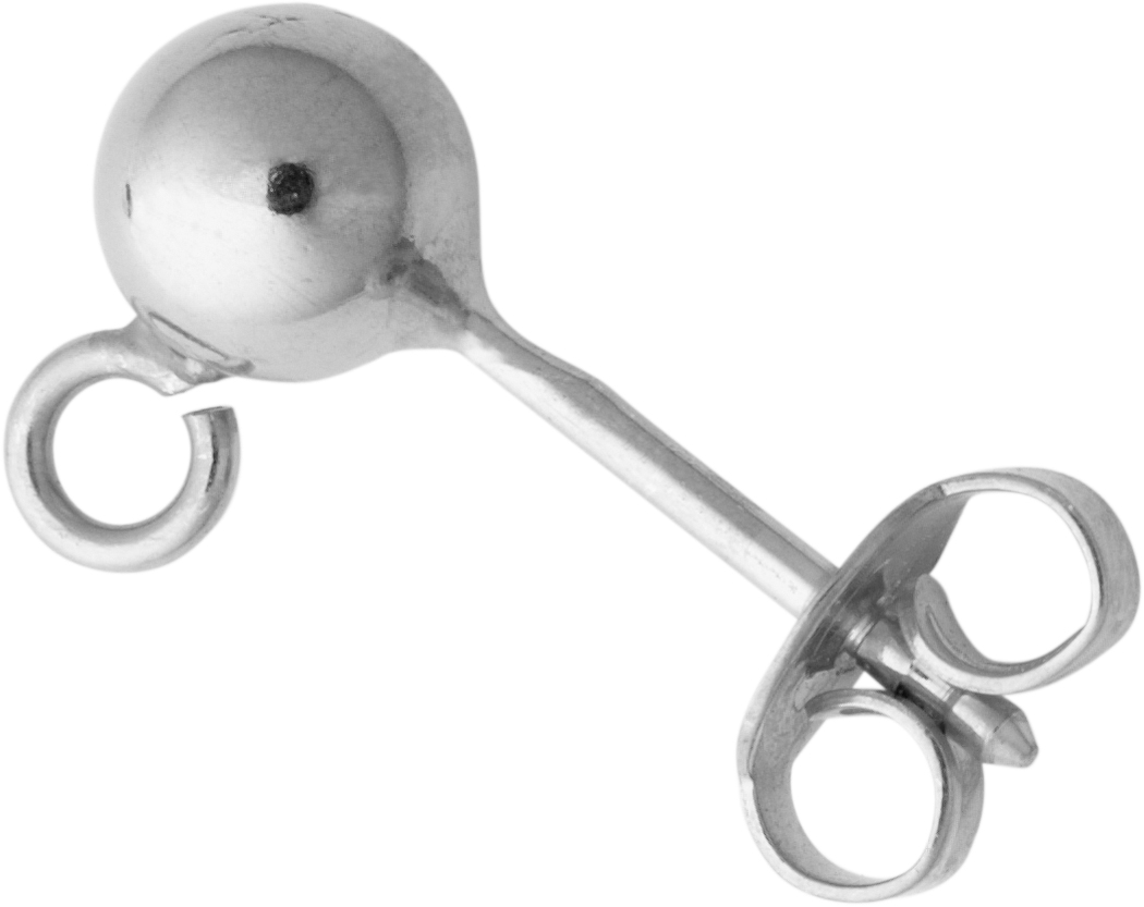 Barbell with ball Ø 5.00mm and eye gold 333/-Wg