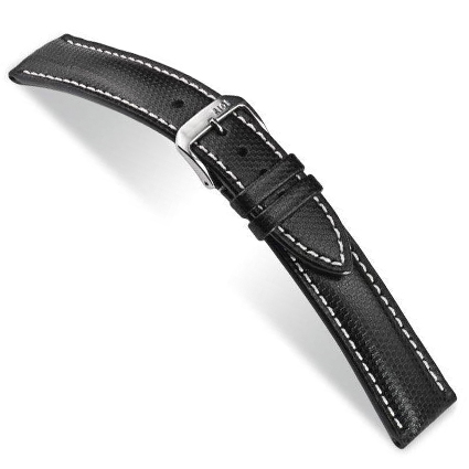 Hightechband Katu wasserfest, 24mm schwarz <br/>Anstoßbreite mm: 24 / Anwendung: M / Farbe: schwarz / Material: Ballistic