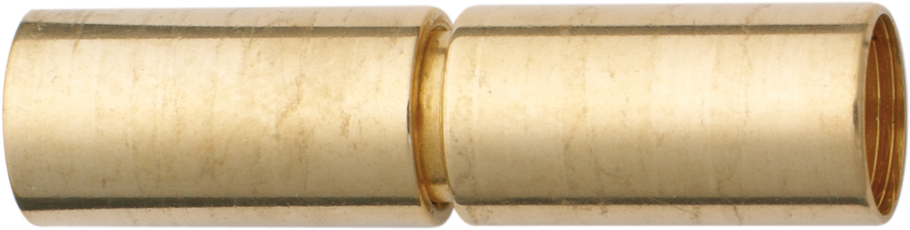 Zapięcie magnetyczne stal nierdzewna żółte cylinder zewnątrz Ø 3,00 wewnątrz Ø 2,50 długość 16,00mm