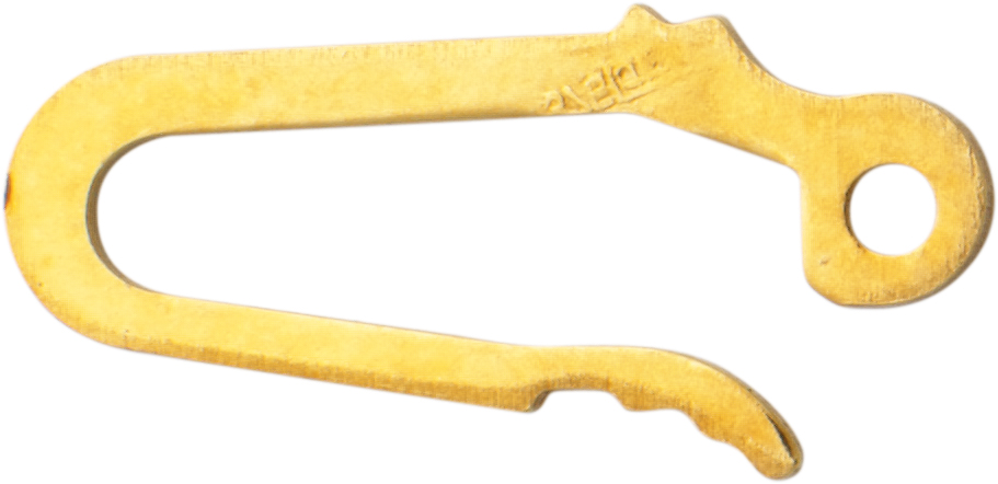 Zaczep haczykowy złoto 375/-żółte złoto jednorzędowy dł. 8,50 x szer. 4,20mm