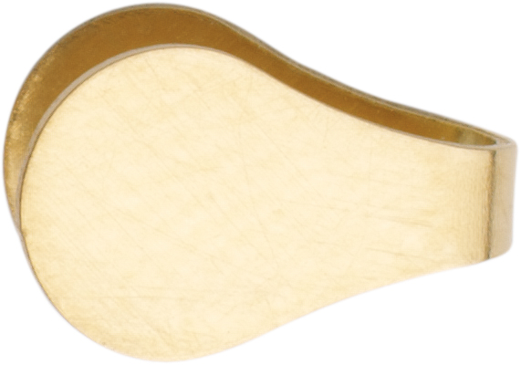 End cap for soldering gold 585/-Gg, width 5.00mm