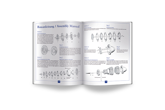 Aircraft turbine construction set