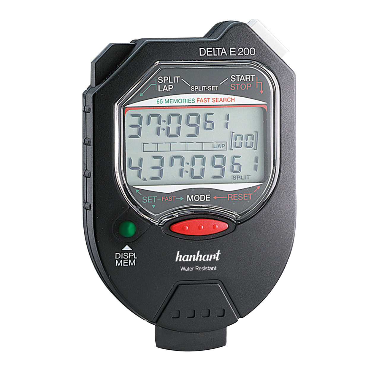 Hanhart Multifunctionele stopwatch met geheugen en bediening via 2 knoppen