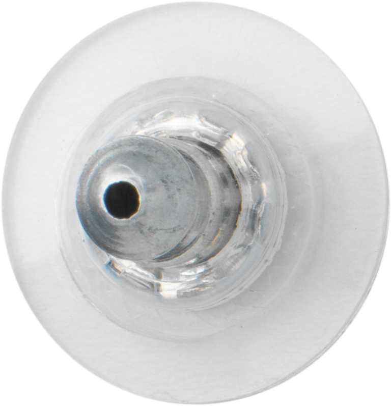 _ Ear stud plastic casing white Ø 11.00mm