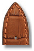 Lederband Jackson 24mm cognac mit Alligatorprägung XL