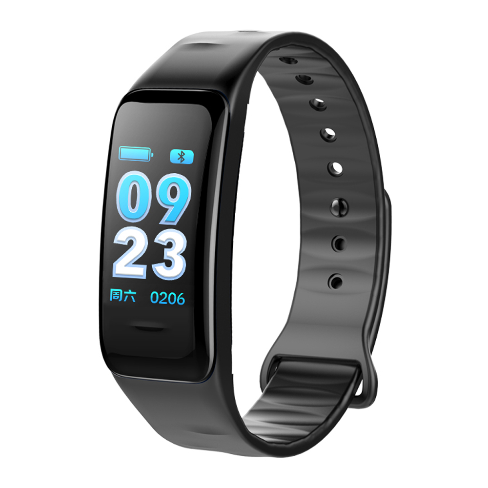 Fitness Tracker, schwarz, mit Farbdisplay