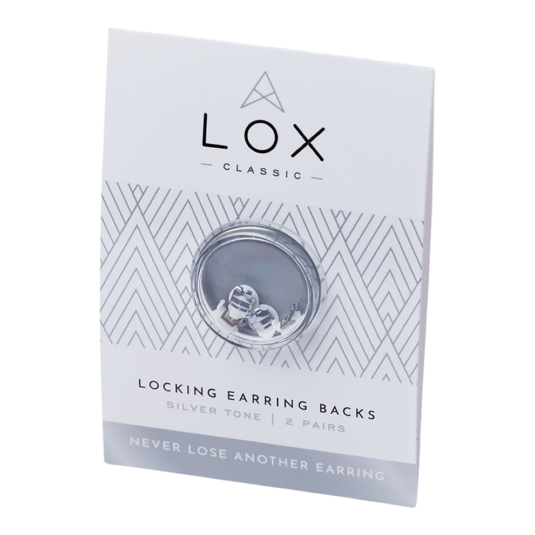 LOX - Secure for earrings, hypo-allergenic, Silver-plated