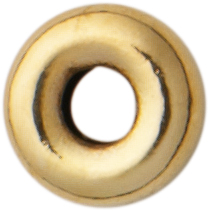 Roundel gold 585/-Gg polished, round Ø 2.50mm height 1.20mm