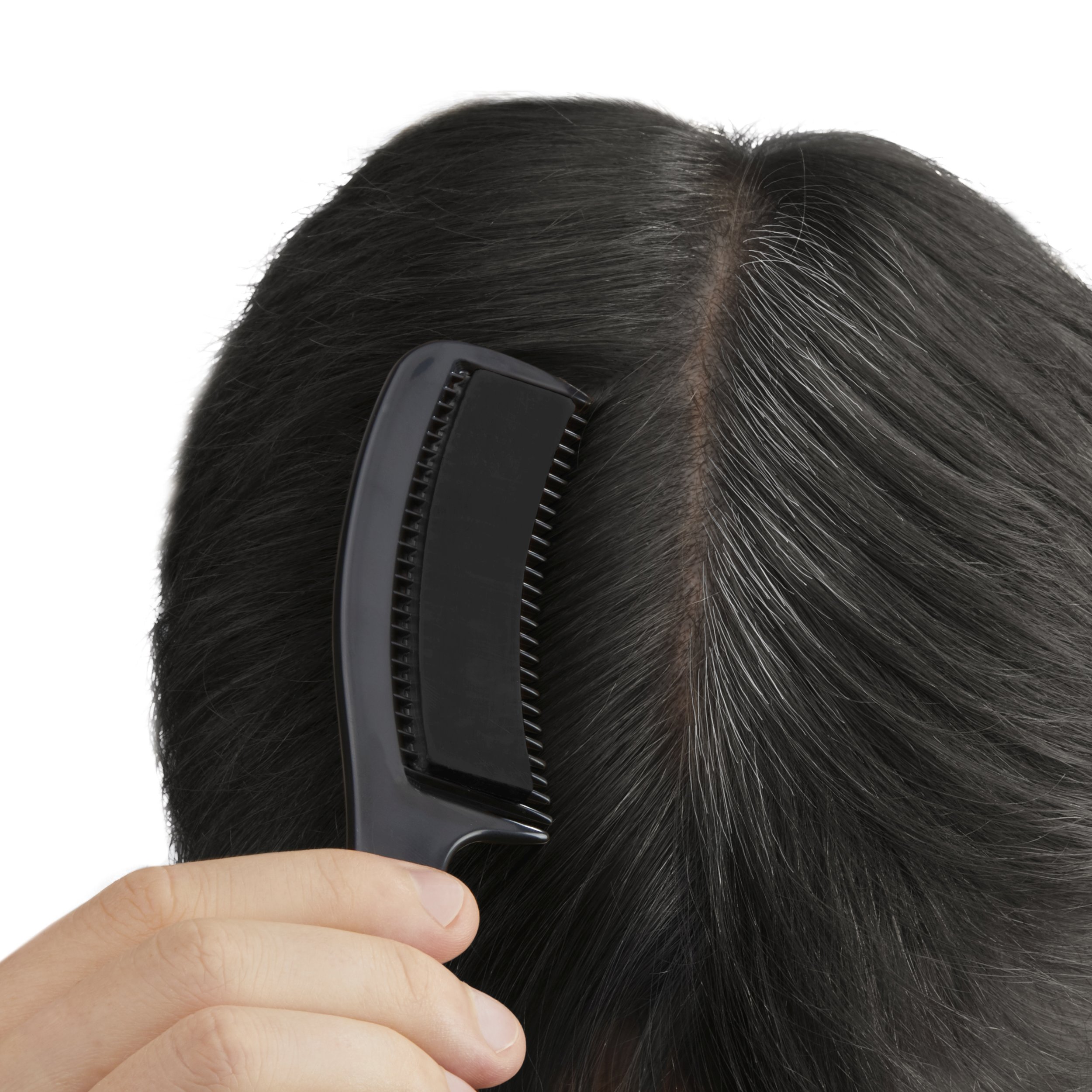 Black color comb - instantly covers gray hair