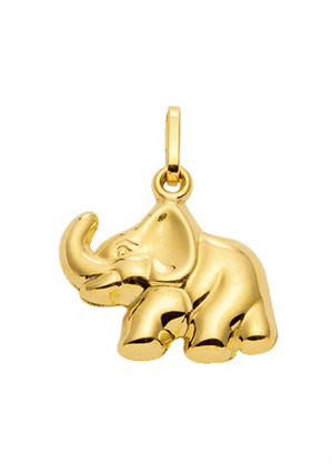 Anhänger Gold 333/GG Elefant