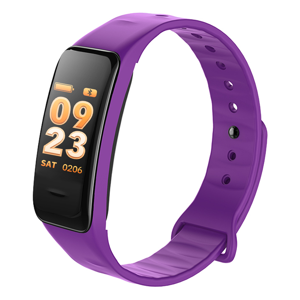 Fitness Tracker, purple, with color display