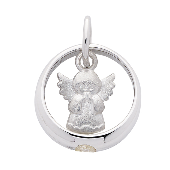 Anhänger 3 Stück Silber 925/rh Taufring, Zirkonia