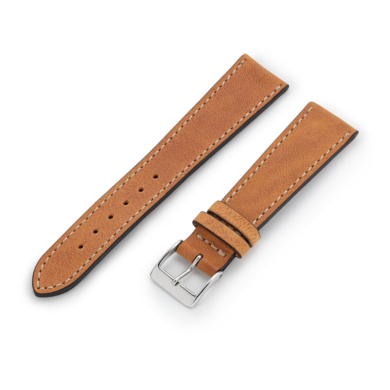 Manufakturwerk leather strap Hoheluft cognac 20/16