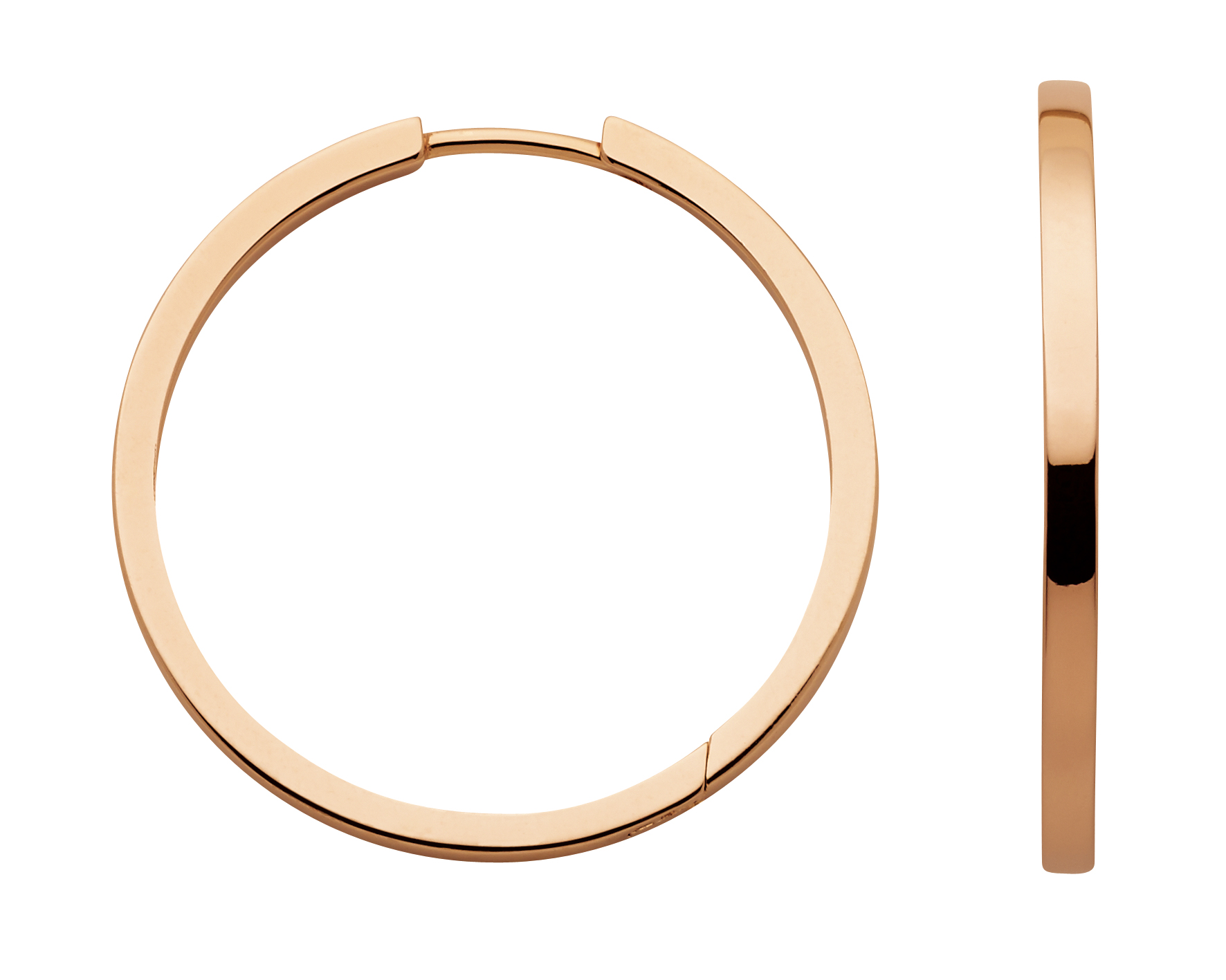 Creolen 2er Sort. 925/rose vergoldet poliert Ø 26mm