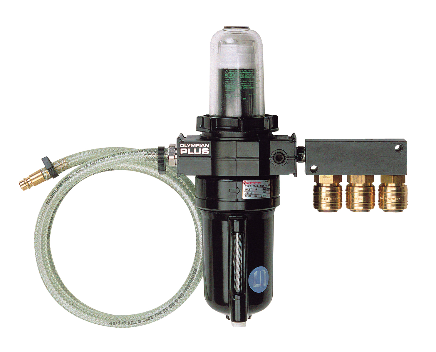 High-performance compressed air filter for sandblasters Renfert