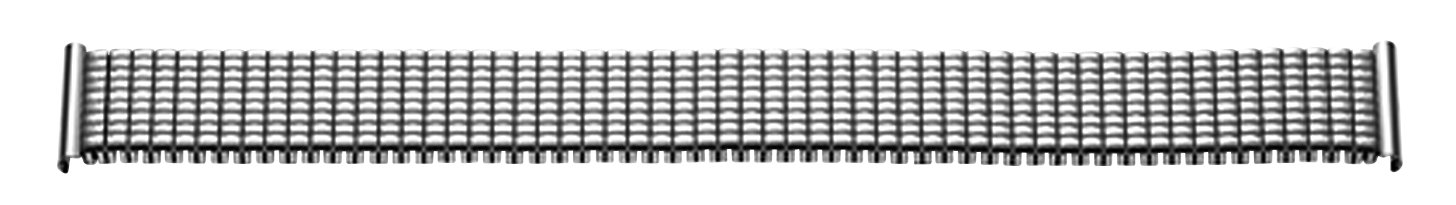 Flex-Metallband Edelstahl 14-16mm weiß poliert/mattiert mit Wechselanstoß