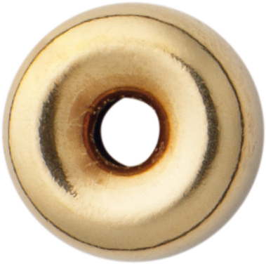 Roundel gold 333/-Gg polished, round Ø 5.00mm height 2.80mm