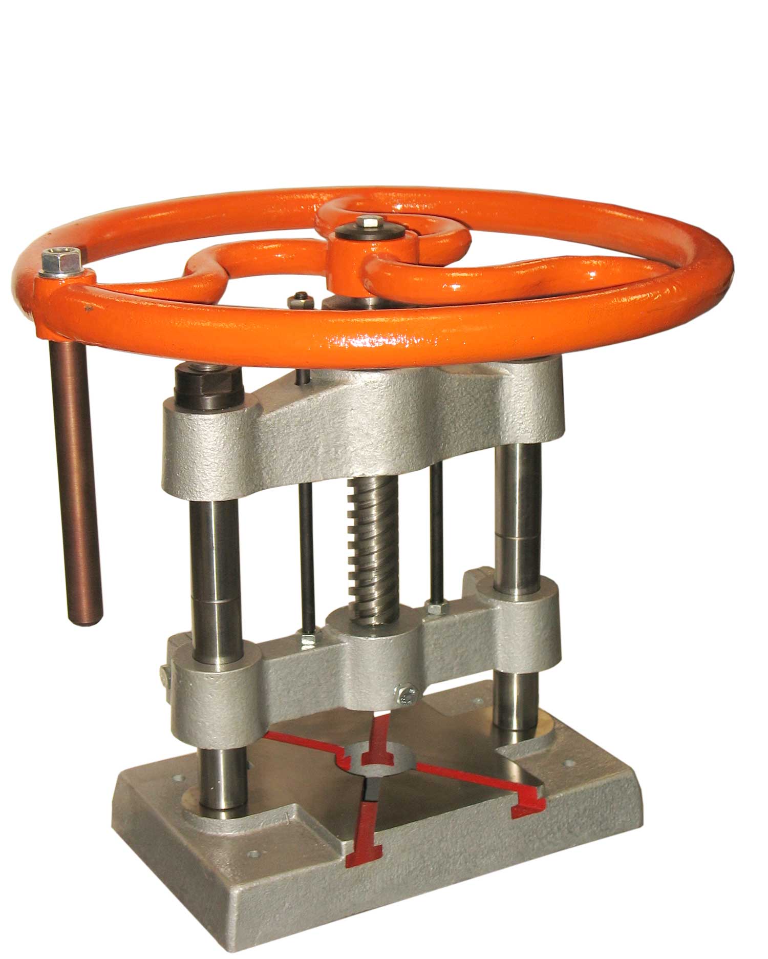 Manual screw press