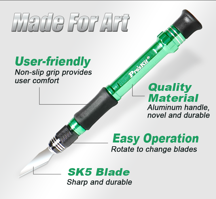_ Aluminum Handle Knife Kit 14pcs, SK5 steel blades
