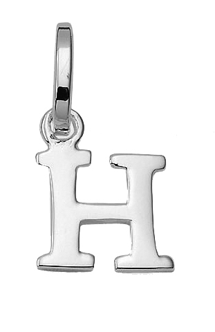 letter hanger zilver 925/-   H