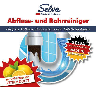 SELVA Abfluss- und Rohrreiniger - endlich freie Abflüsse!