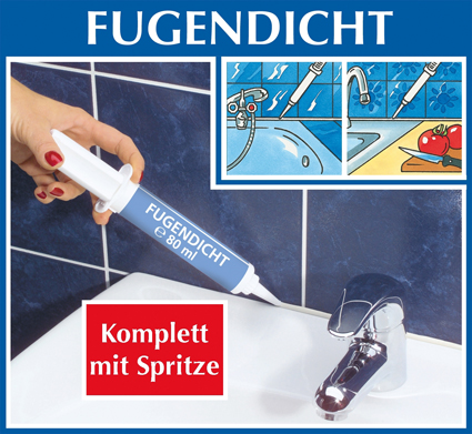 Fugendicht weiß Silikon, 80ml